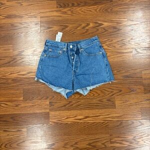 Levi's Classic Blue Denim Shorts